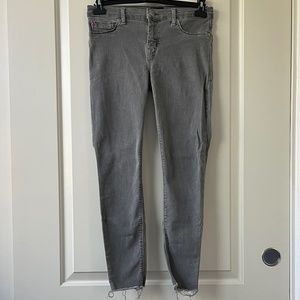 Hudson KRISTA Fogg Grey Low Rise Super Skinny Jeans